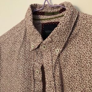 Cactus Man Slim Fit Short Sleeve Button Down Shirt